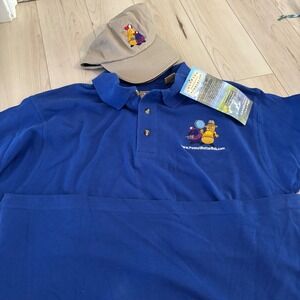 NWT Vintage Colorado Timberline Peanut Butter Bob Polo Shirt‎ and Hat Set